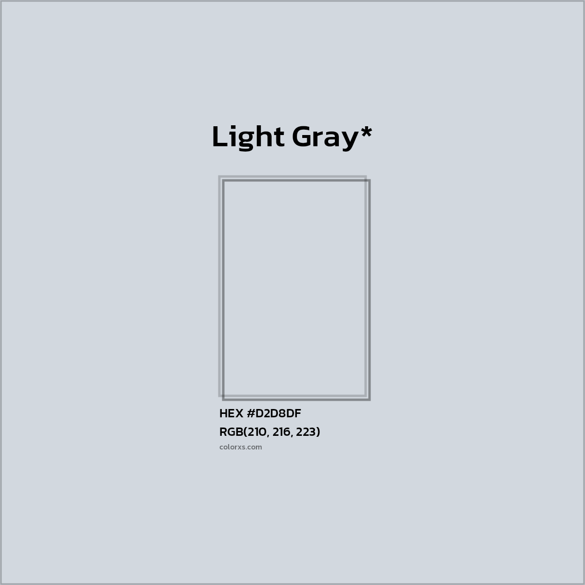 HEX #D2D8DF Color Name, Color Code, Palettes, Similar Paints, Images