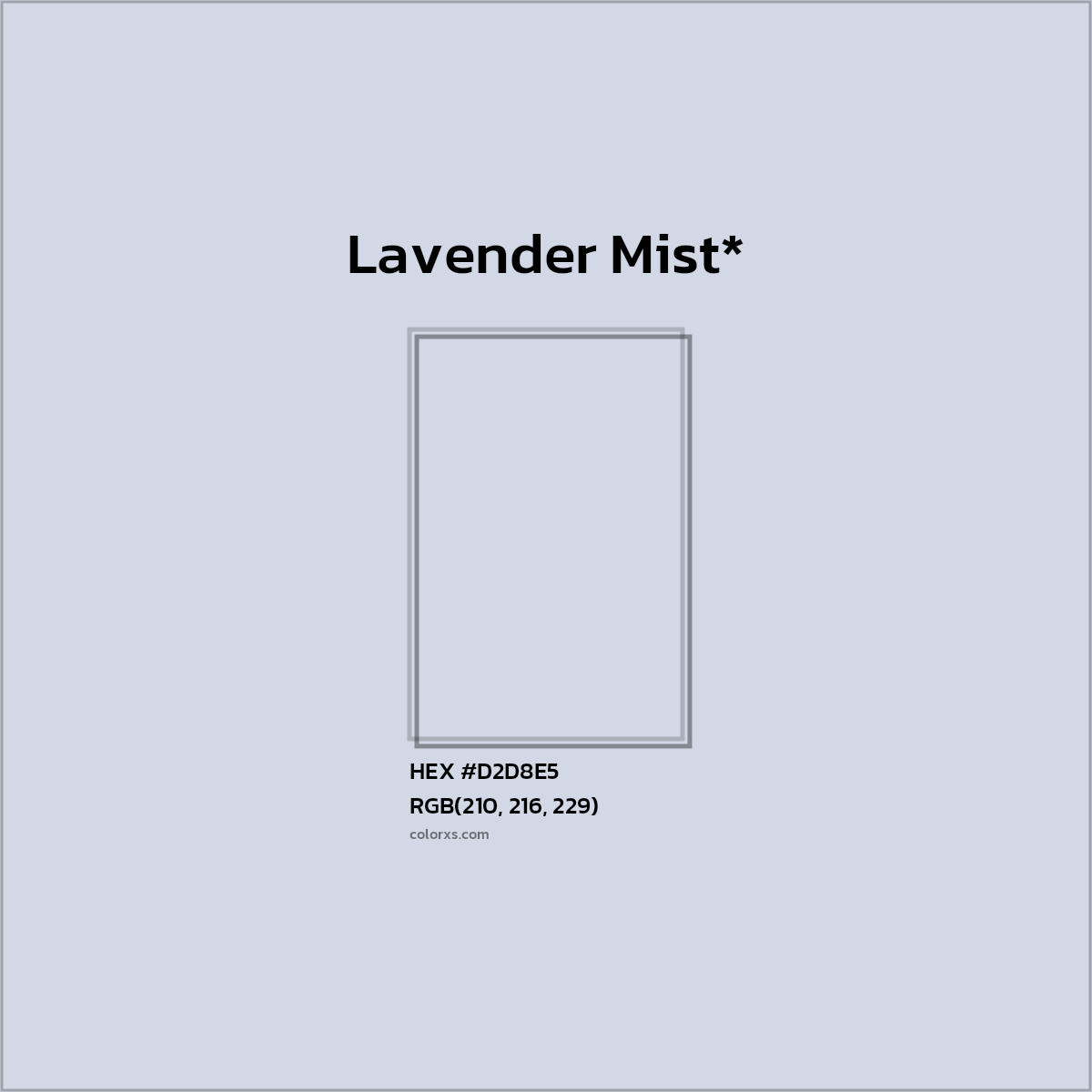 HEX #D2D8E5 Color Name, Color Code, Palettes, Similar Paints, Images