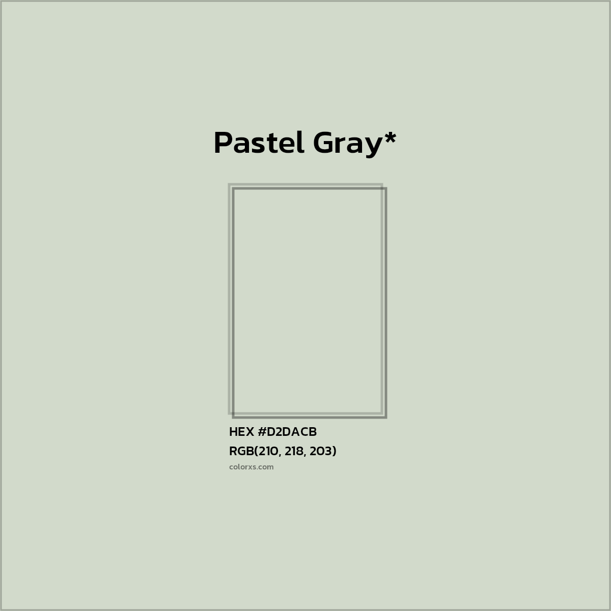 HEX #D2DACB Color Name, Color Code, Palettes, Similar Paints, Images