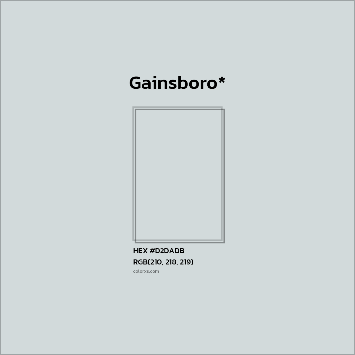HEX #D2DADB Color Name, Color Code, Palettes, Similar Paints, Images