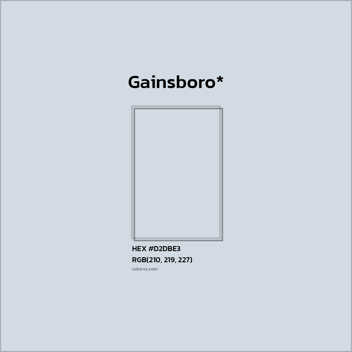 HEX #D2DBE3 Color Name, Color Code, Palettes, Similar Paints, Images
