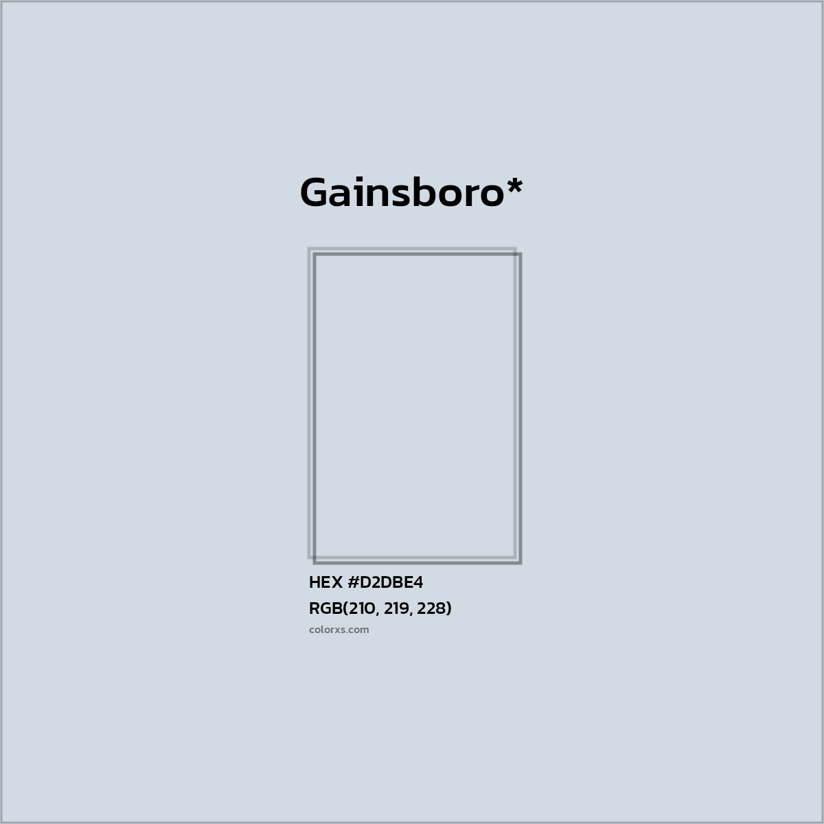 HEX #D2DBE4 Color Name, Color Code, Palettes, Similar Paints, Images