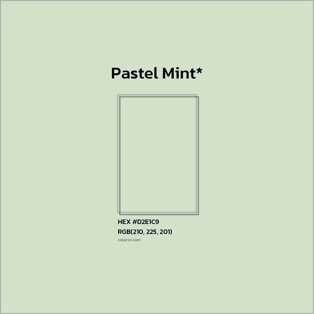HEX #D2E1C9 Color Name, Color Code, Palettes, Similar Paints, Images