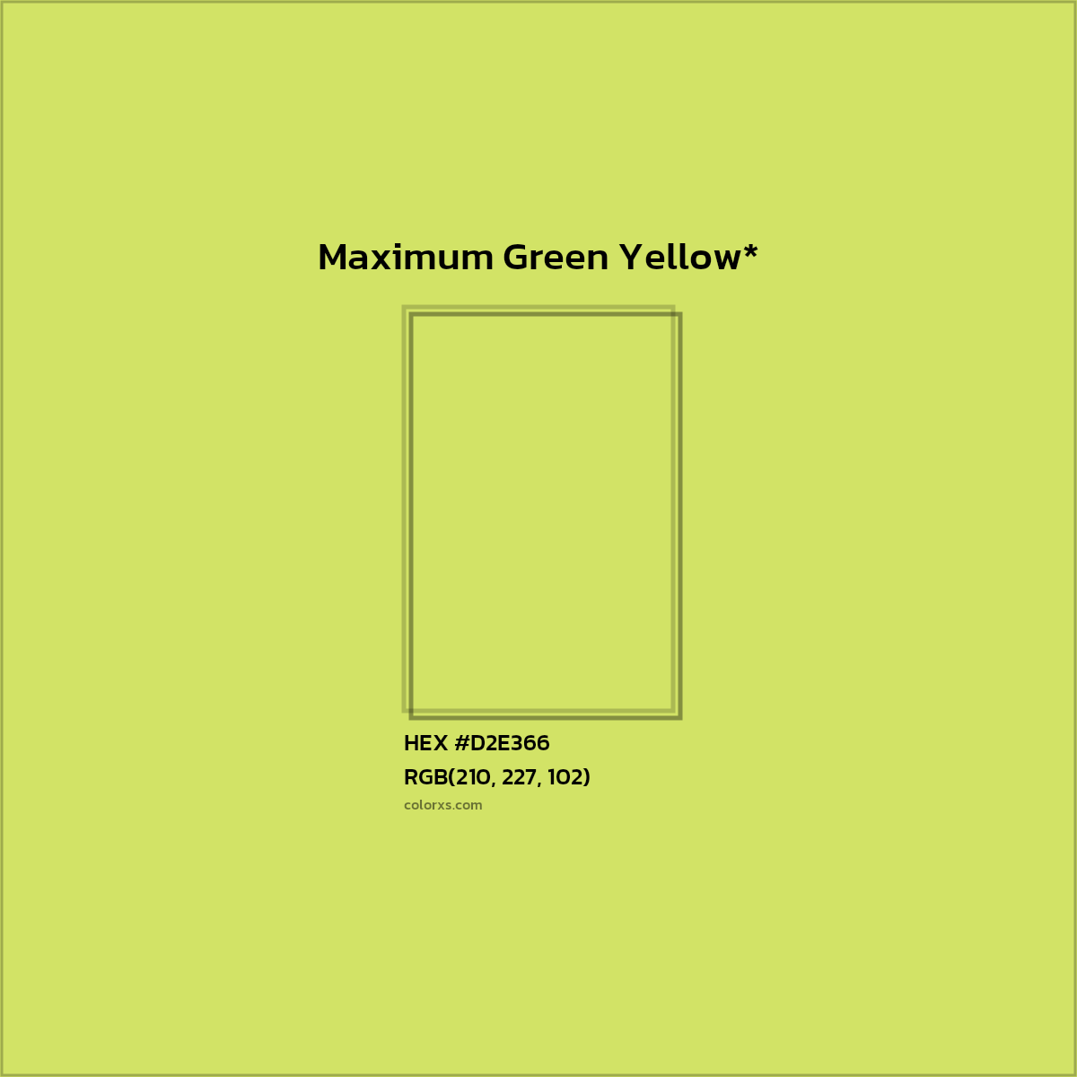 HEX #D2E366 Color Name, Color Code, Palettes, Similar Paints, Images