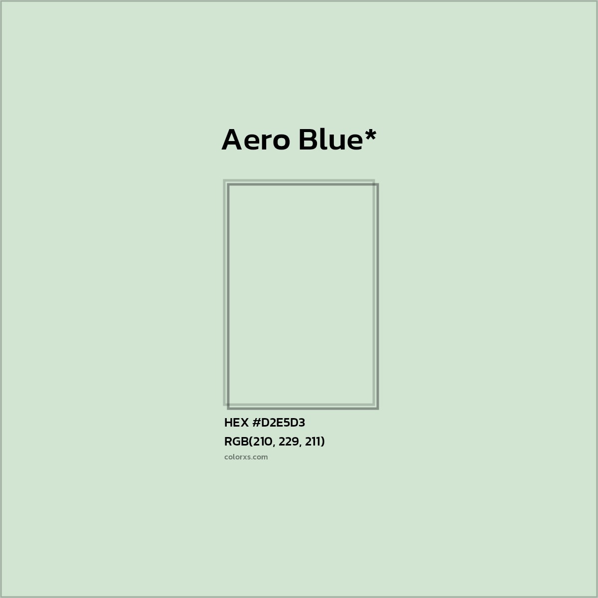 HEX #D2E5D3 Color Name, Color Code, Palettes, Similar Paints, Images