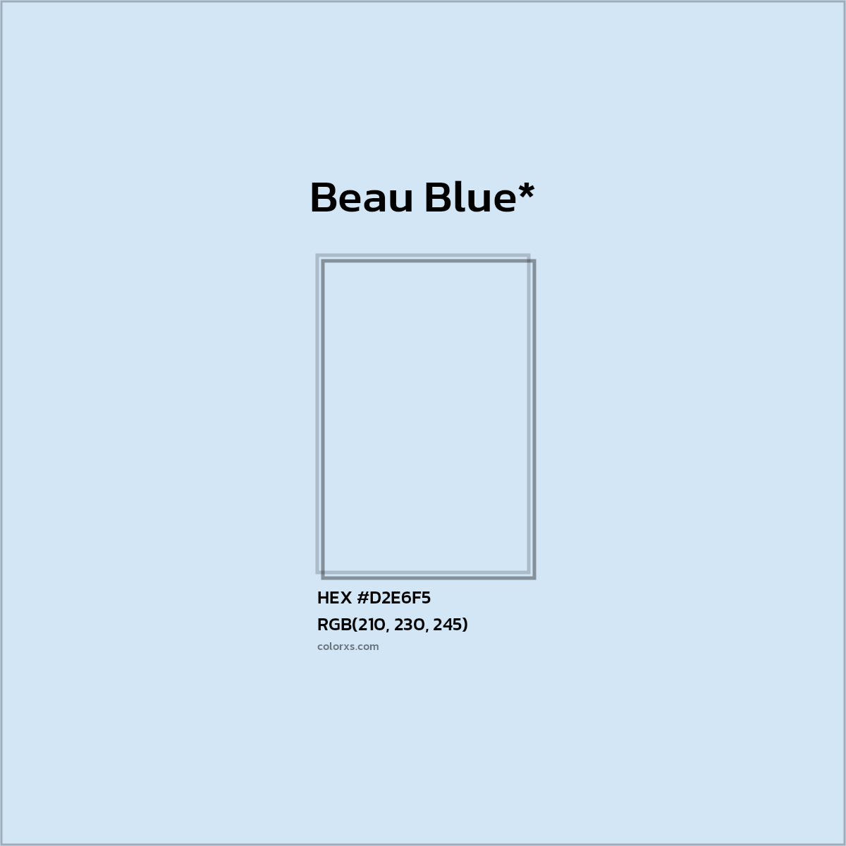 HEX #D2E6F5 Color Name, Color Code, Palettes, Similar Paints, Images