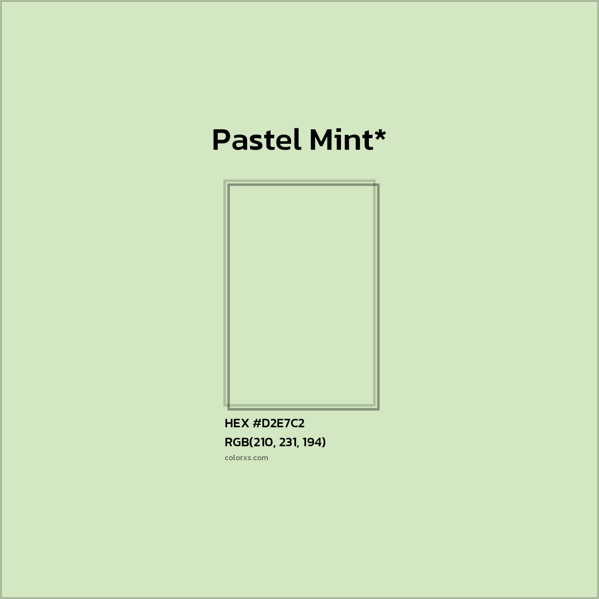 HEX #D2E7C2 Color Name, Color Code, Palettes, Similar Paints, Images