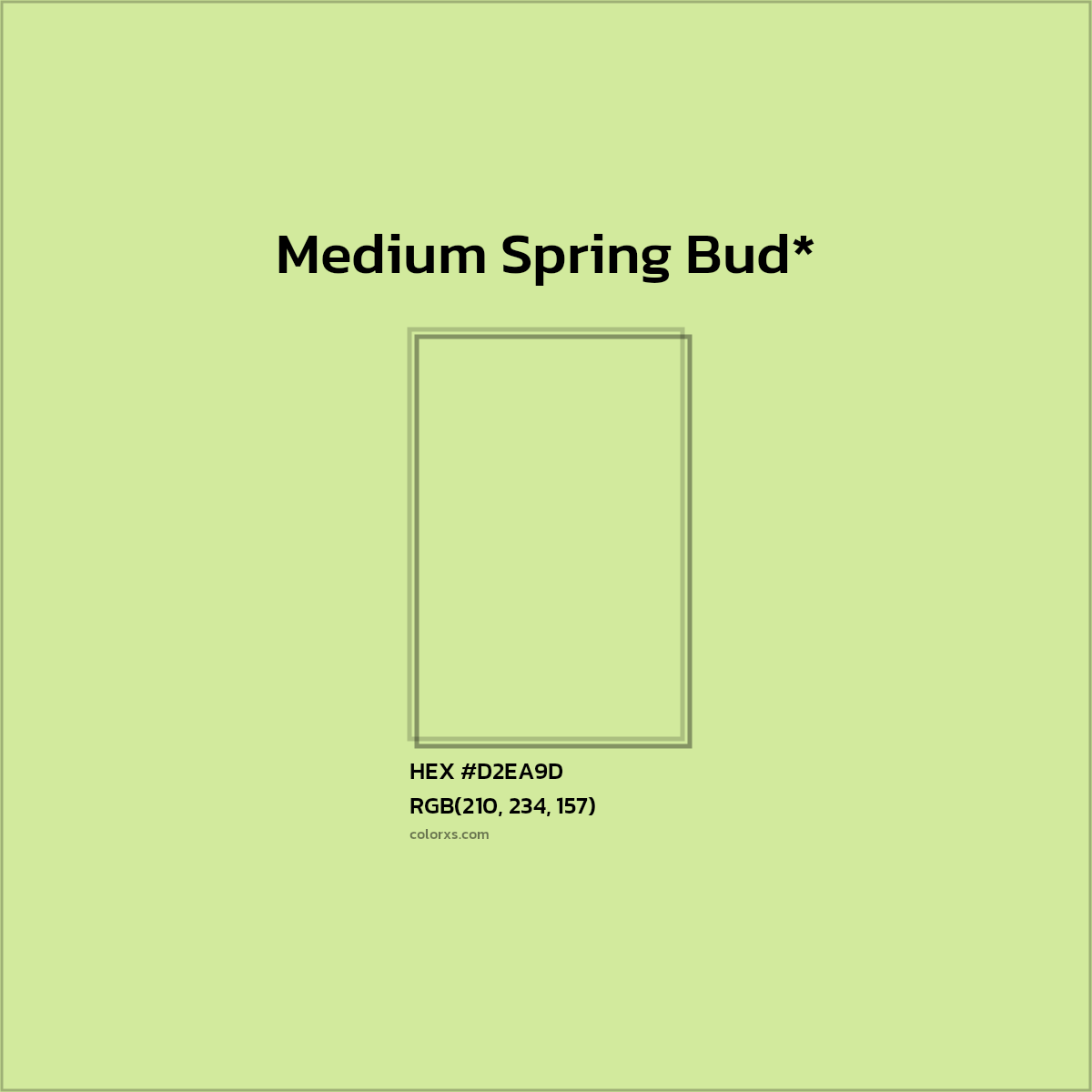 HEX #D2EA9D Color Name, Color Code, Palettes, Similar Paints, Images