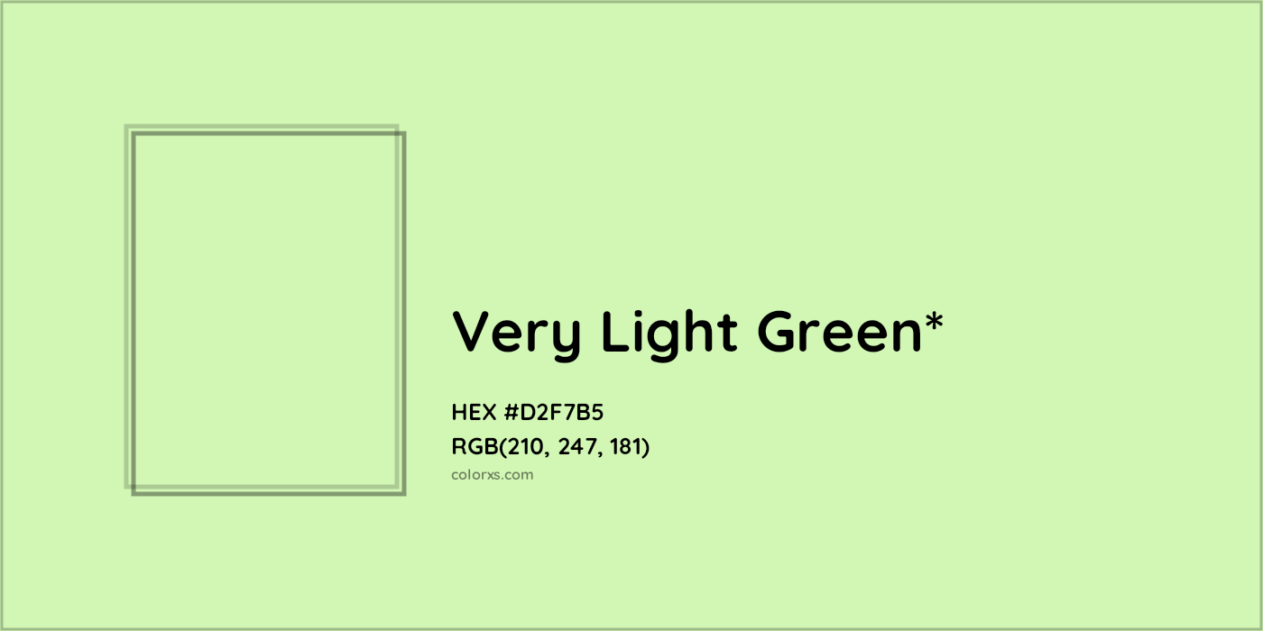 HEX #D2F7B5 Color Name, Color Code, Palettes, Similar Paints, Images
