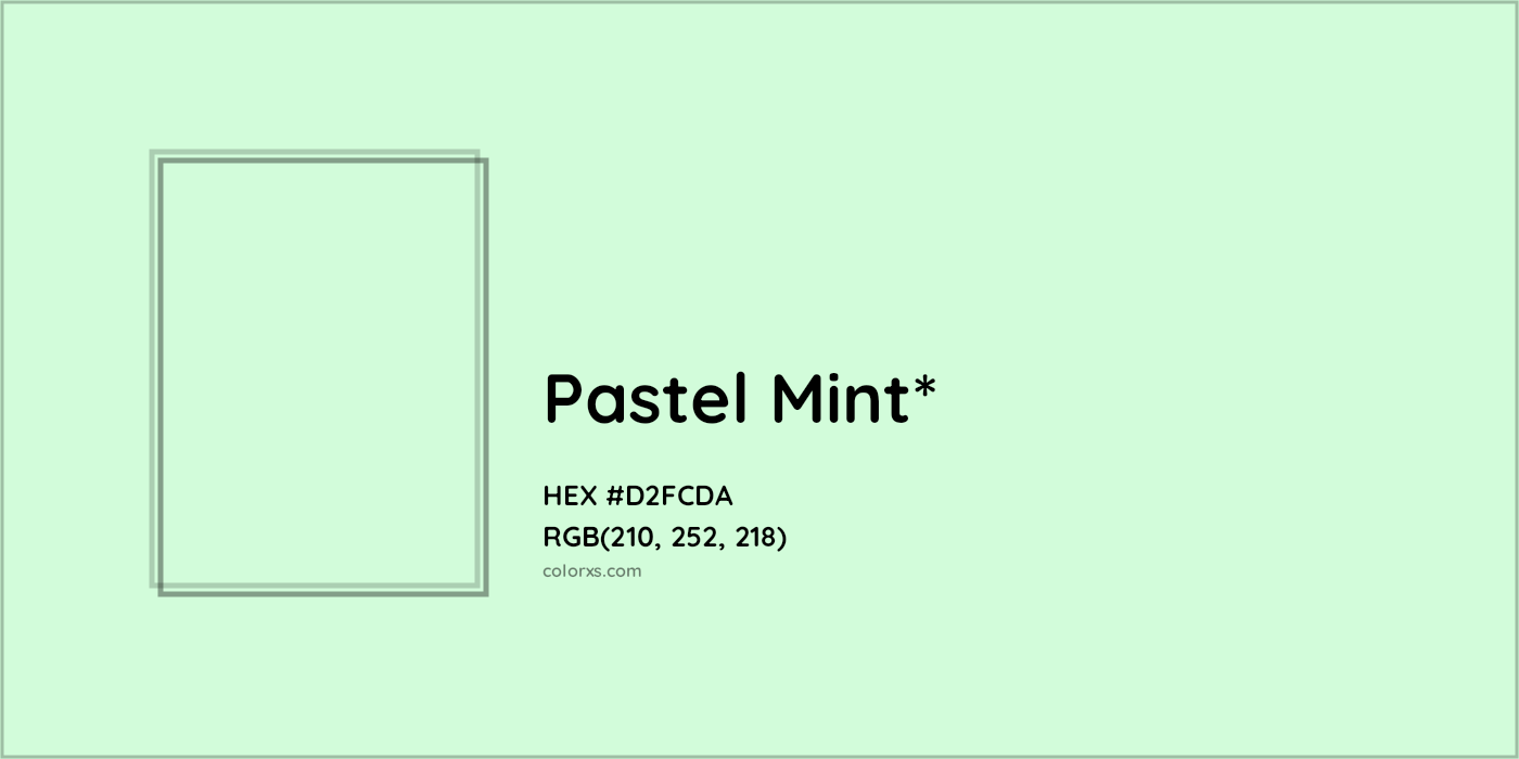 HEX #D2FCDA Color Name, Color Code, Palettes, Similar Paints, Images