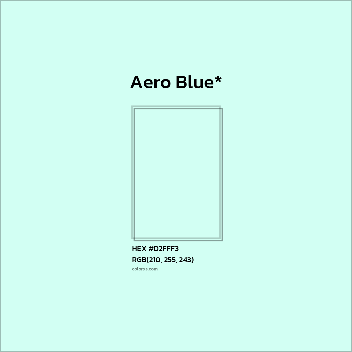 HEX #D2FFF3 Color Name, Color Code, Palettes, Similar Paints, Images