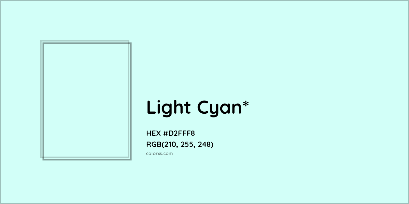 HEX #D2FFF8 Color Name, Color Code, Palettes, Similar Paints, Images