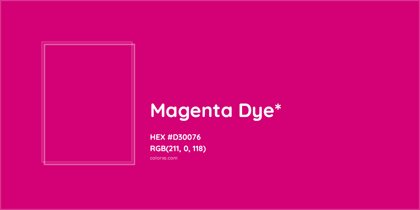 HEX #D30076 Color Name, Color Code, Palettes, Similar Paints, Images
