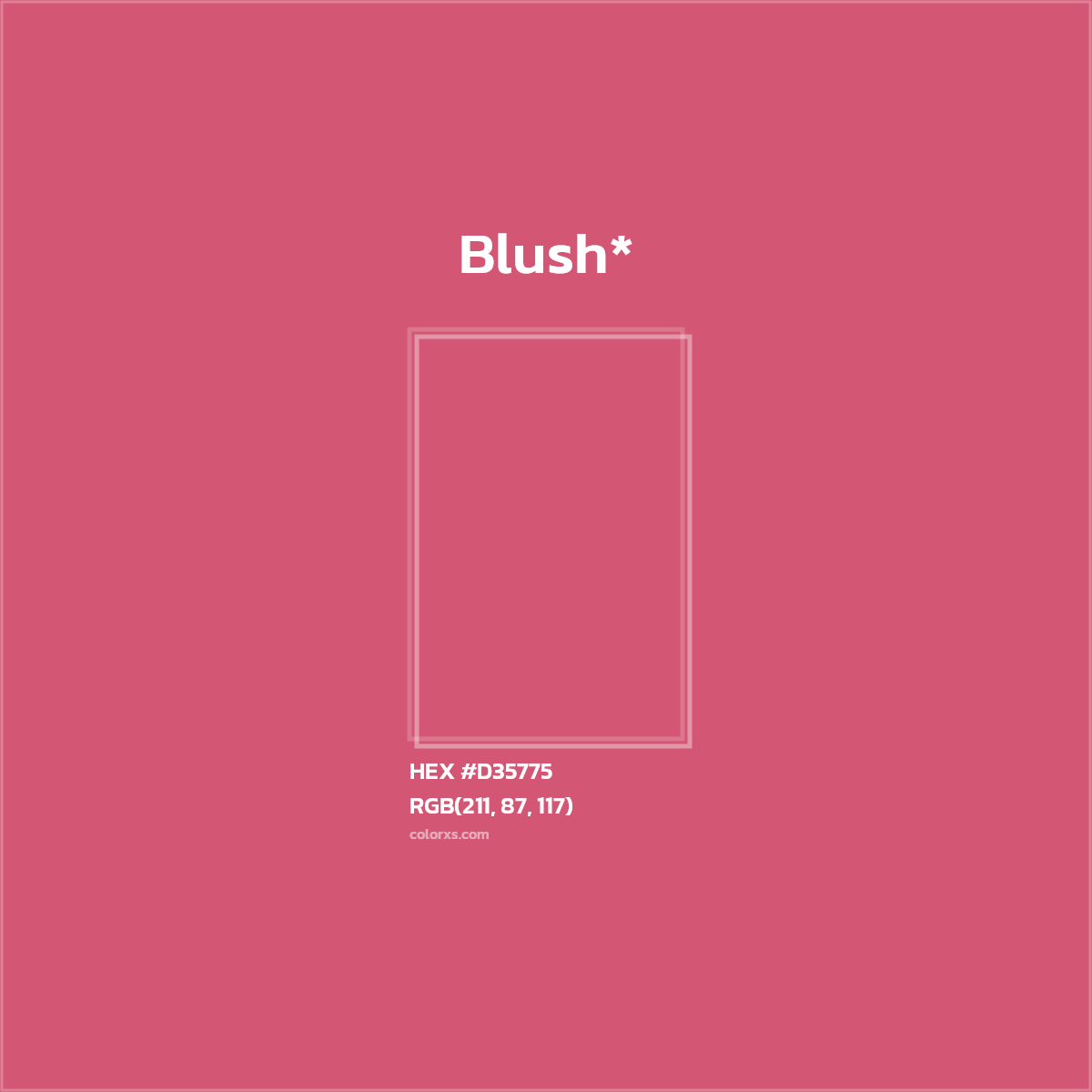 HEX #D35775 Color Name, Color Code, Palettes, Similar Paints, Images