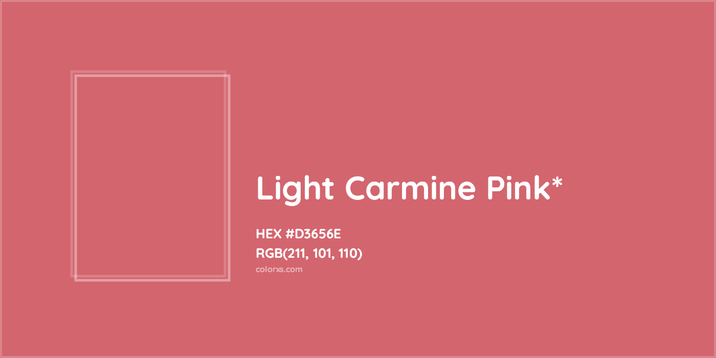 HEX #D3656E Color Name, Color Code, Palettes, Similar Paints, Images
