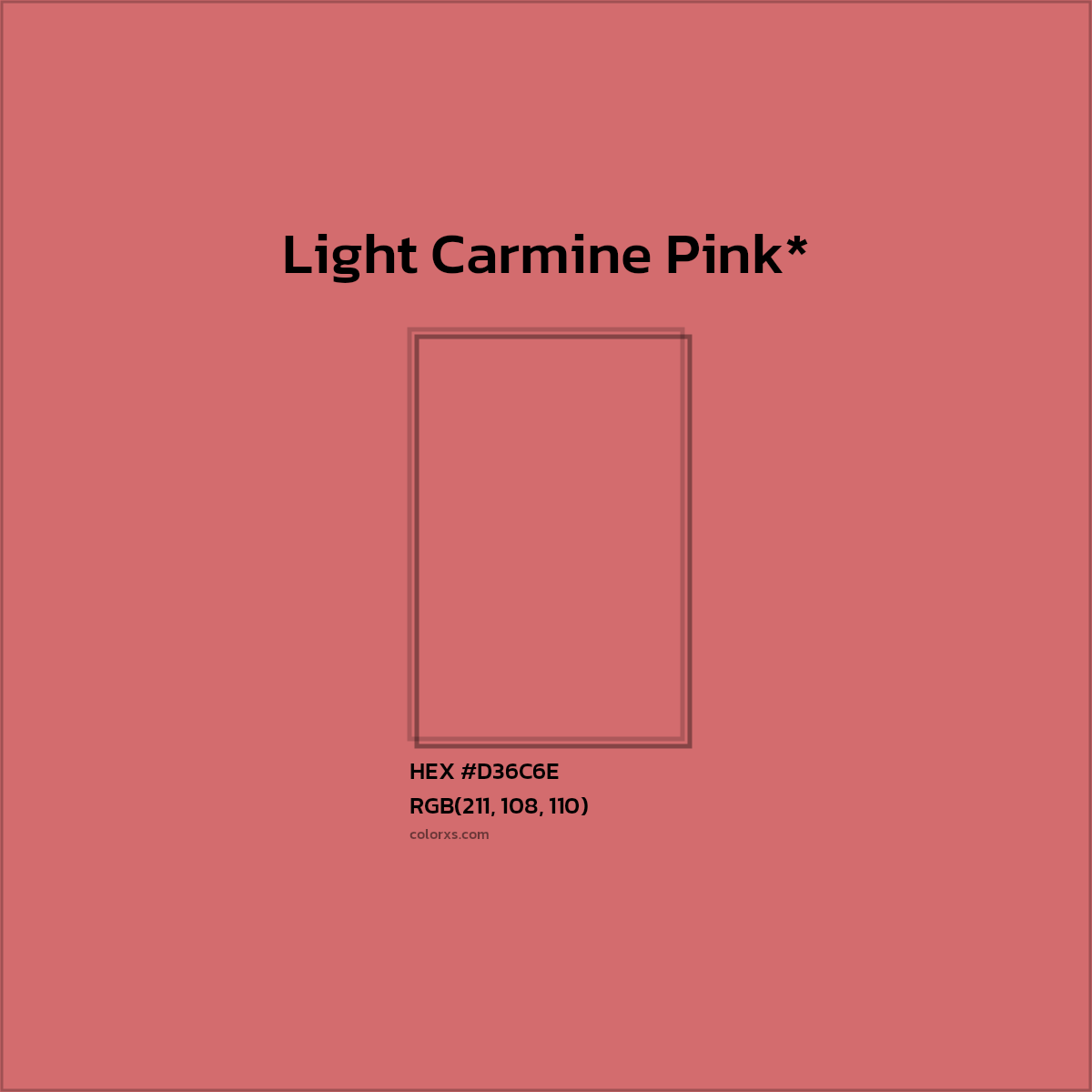 HEX #D36C6E Color Name, Color Code, Palettes, Similar Paints, Images