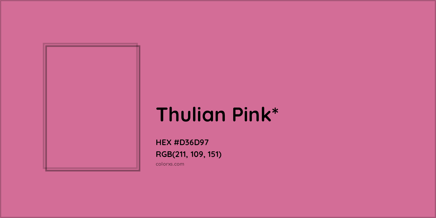 HEX #D36D97 Color Name, Color Code, Palettes, Similar Paints, Images