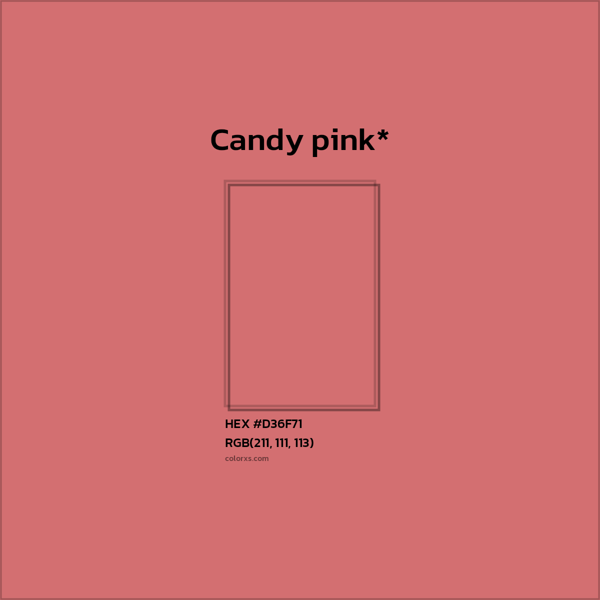 HEX #D36F71 Color Name, Color Code, Palettes, Similar Paints, Images