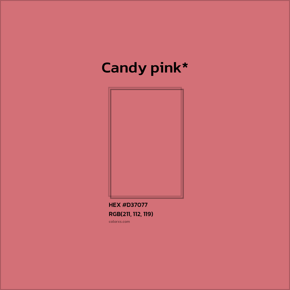 HEX #D37077 Color Name, Color Code, Palettes, Similar Paints, Images