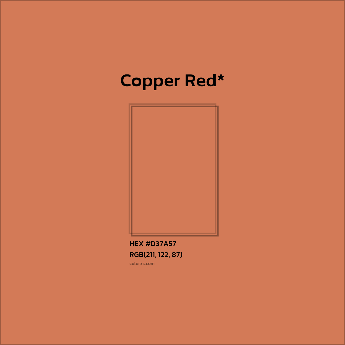 HEX #D37A57 Color Name, Color Code, Palettes, Similar Paints, Images