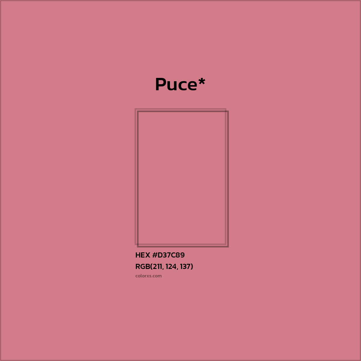 HEX #D37C89 Color Name, Color Code, Palettes, Similar Paints, Images