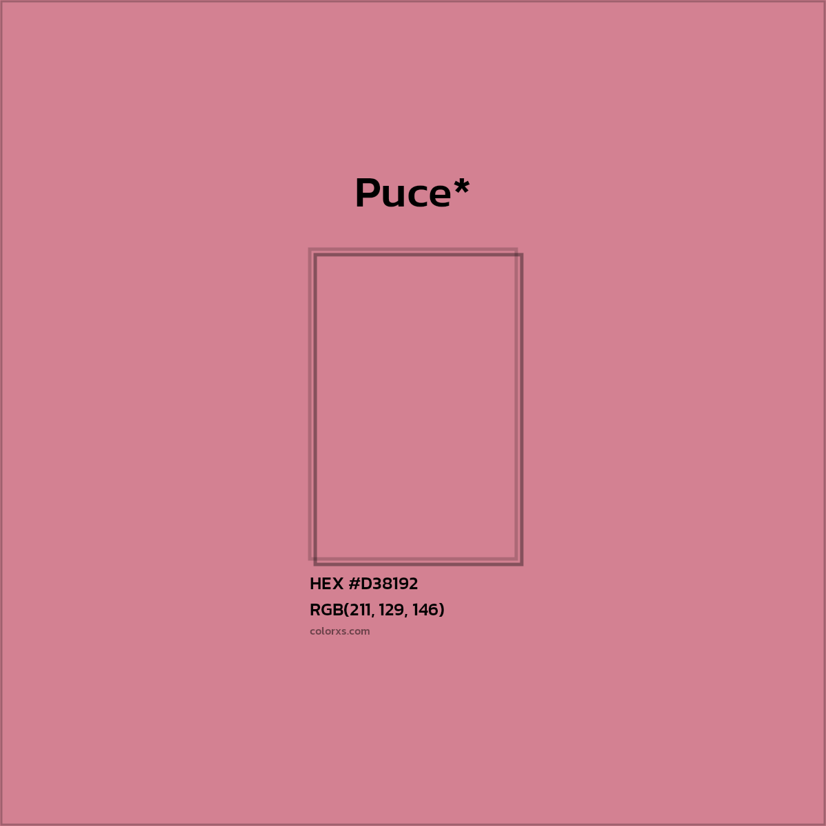 HEX #D38192 Color Name, Color Code, Palettes, Similar Paints, Images