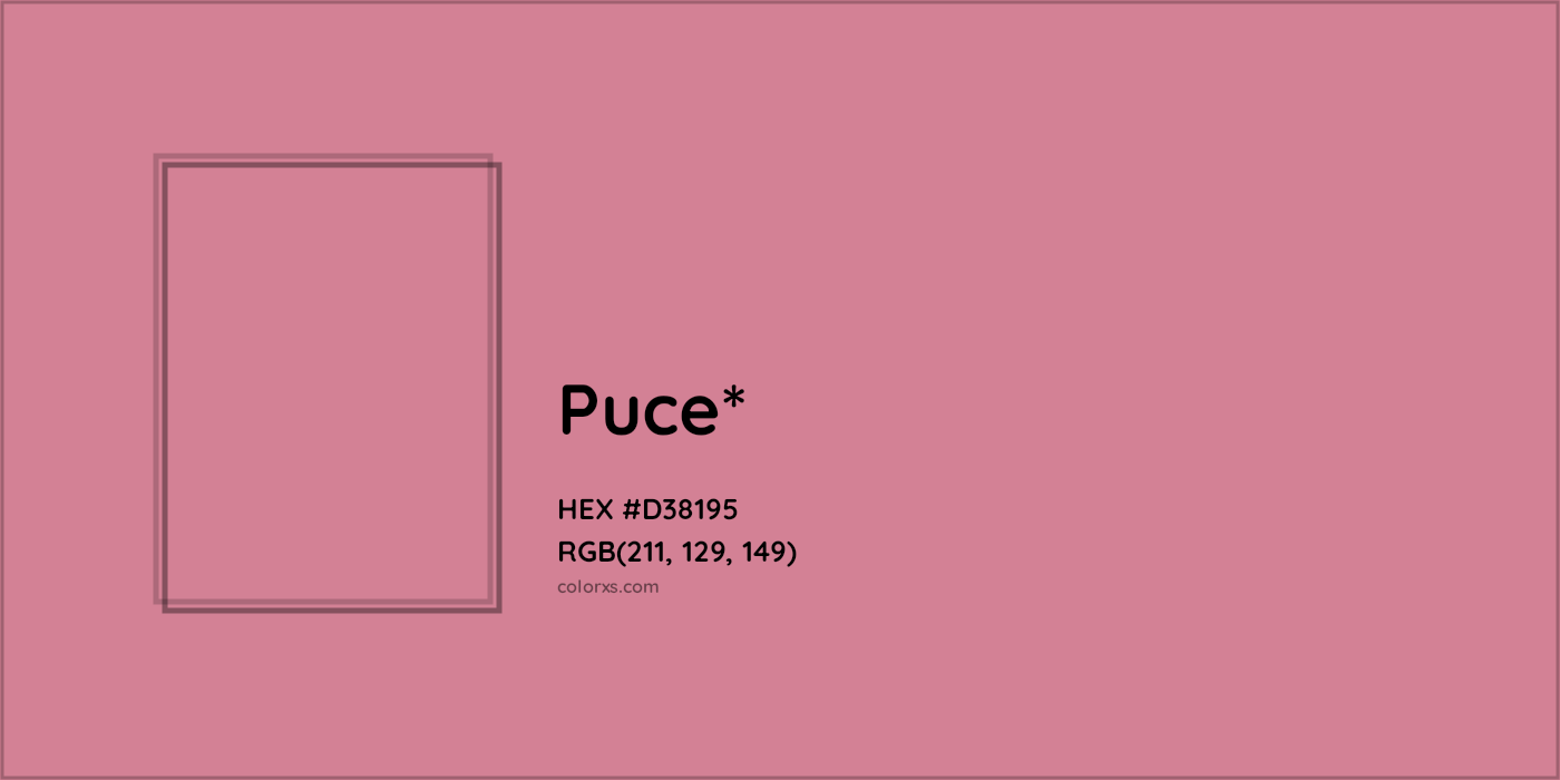 HEX #D38195 Color Name, Color Code, Palettes, Similar Paints, Images