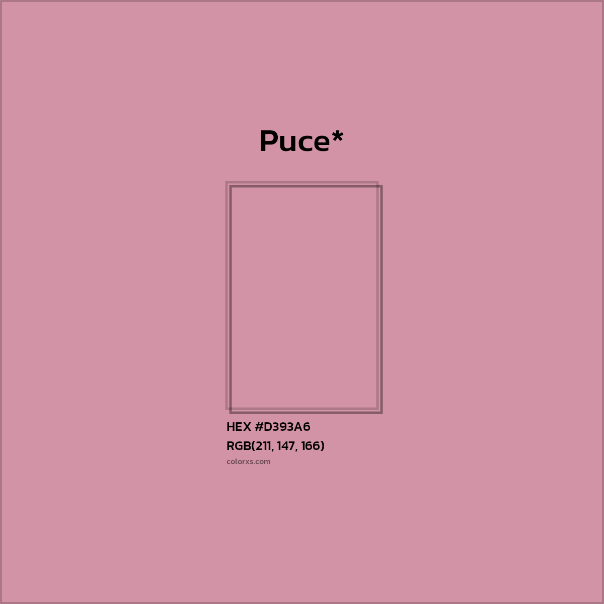 HEX #D393A6 Color Name, Color Code, Palettes, Similar Paints, Images