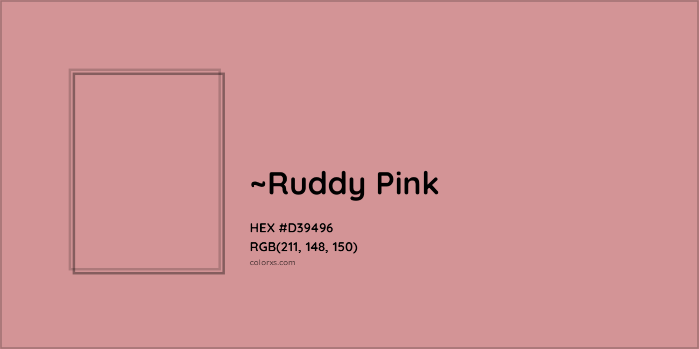 HEX #D39496 Color Name, Color Code, Palettes, Similar Paints, Images