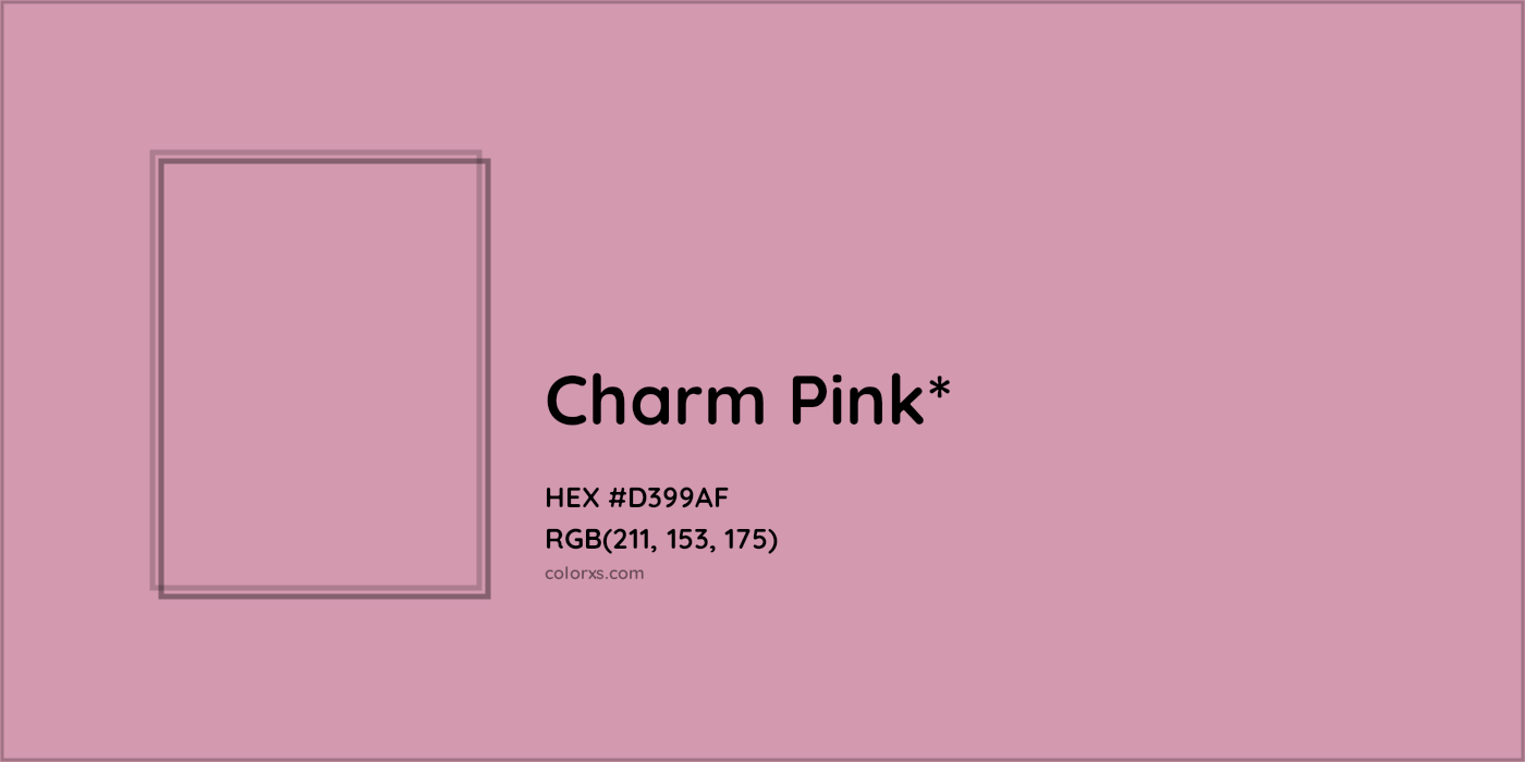 HEX #D399AF Color Name, Color Code, Palettes, Similar Paints, Images