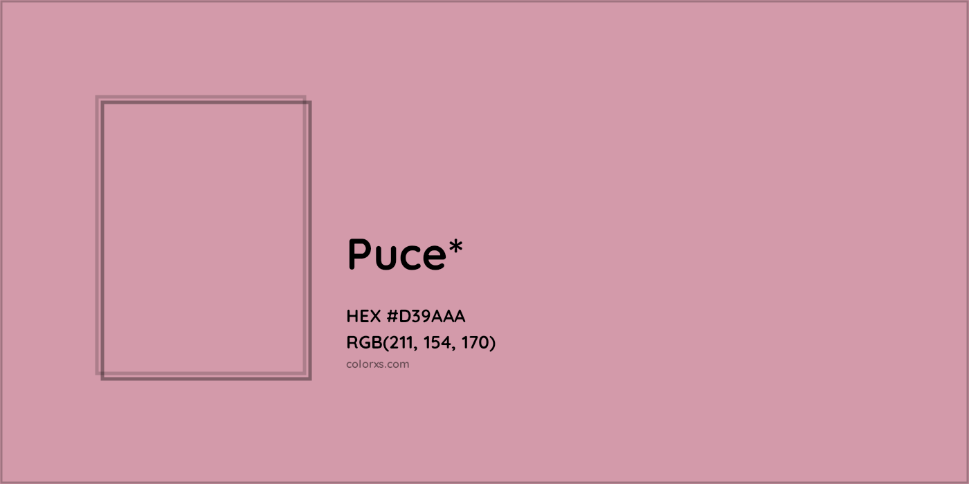 HEX #D39AAA Color Name, Color Code, Palettes, Similar Paints, Images