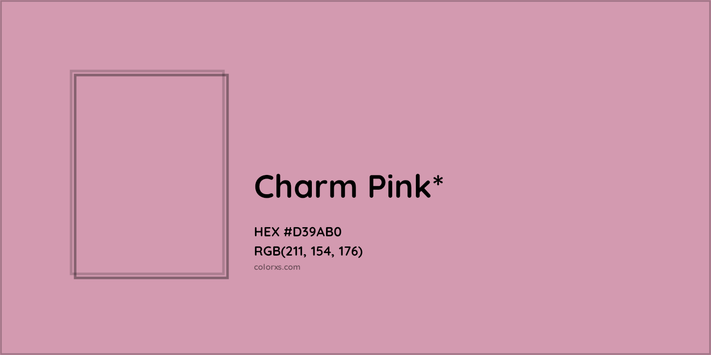 HEX #D39AB0 Color Name, Color Code, Palettes, Similar Paints, Images