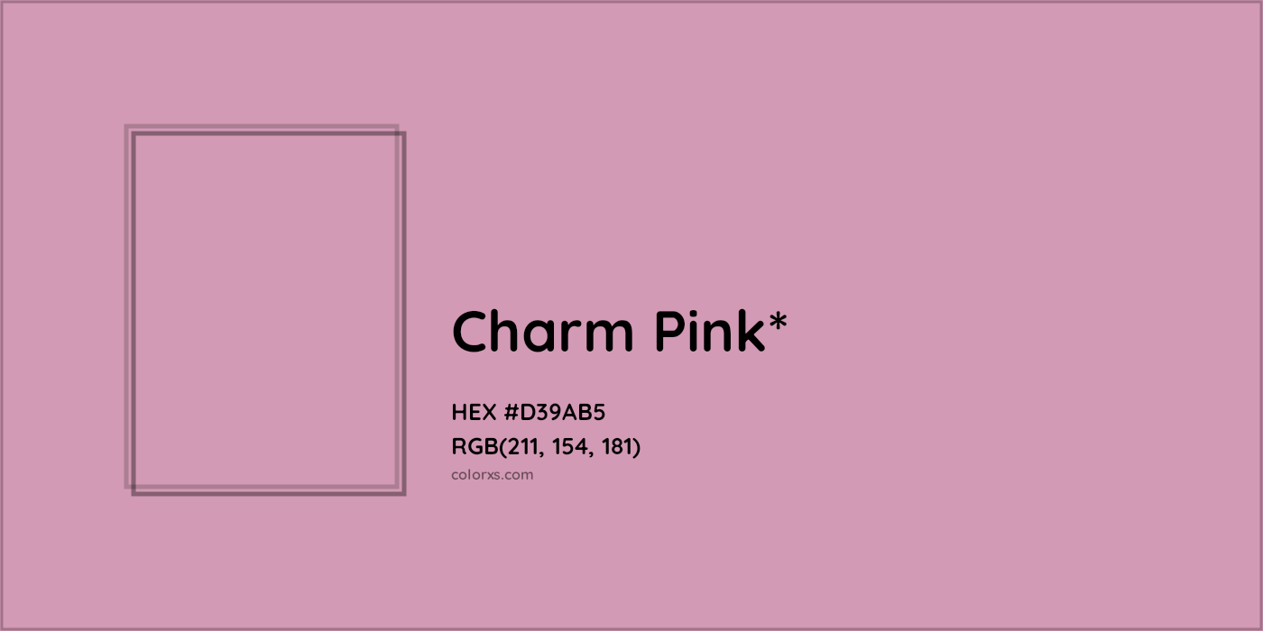 HEX #D39AB5 Color Name, Color Code, Palettes, Similar Paints, Images