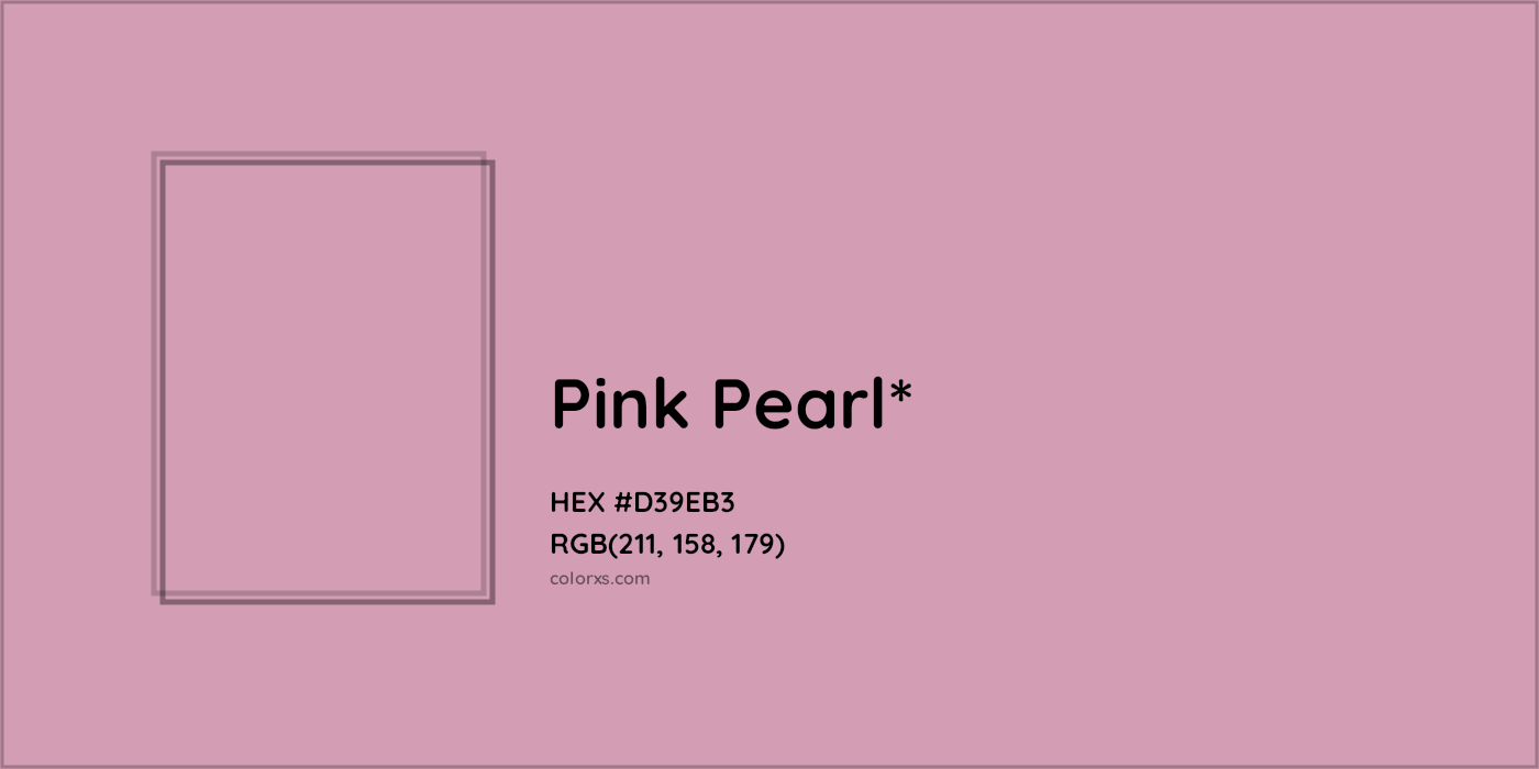 HEX #D39EB3 Color Name, Color Code, Palettes, Similar Paints, Images