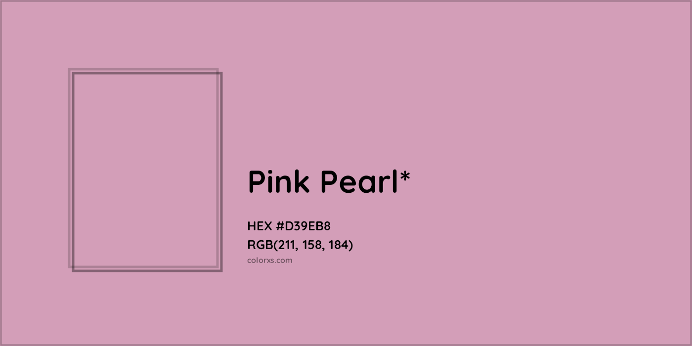HEX #D39EB8 Color Name, Color Code, Palettes, Similar Paints, Images
