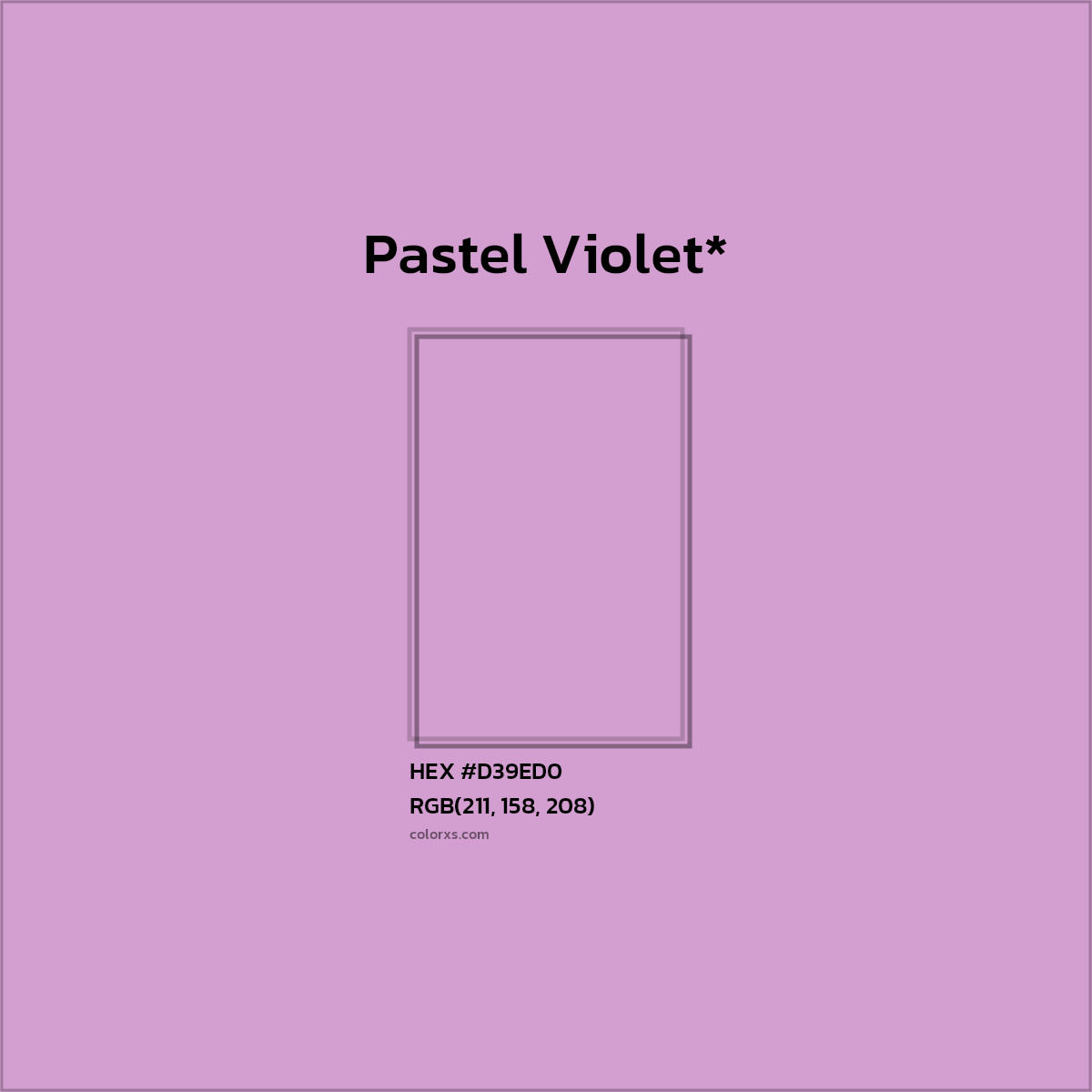 HEX #D39ED0 Color Name, Color Code, Palettes, Similar Paints, Images