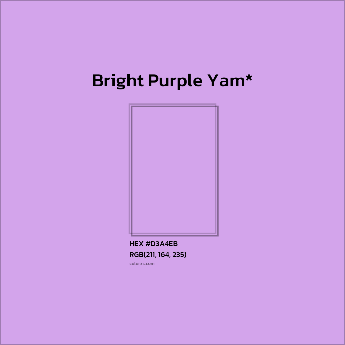 HEX #D3A4EB Color Name, Color Code, Palettes, Similar Paints, Images