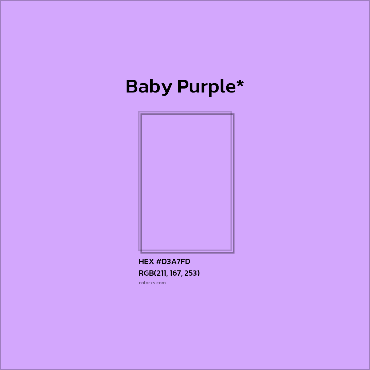 HEX #D3A7FD Color Name, Color Code, Palettes, Similar Paints, Images