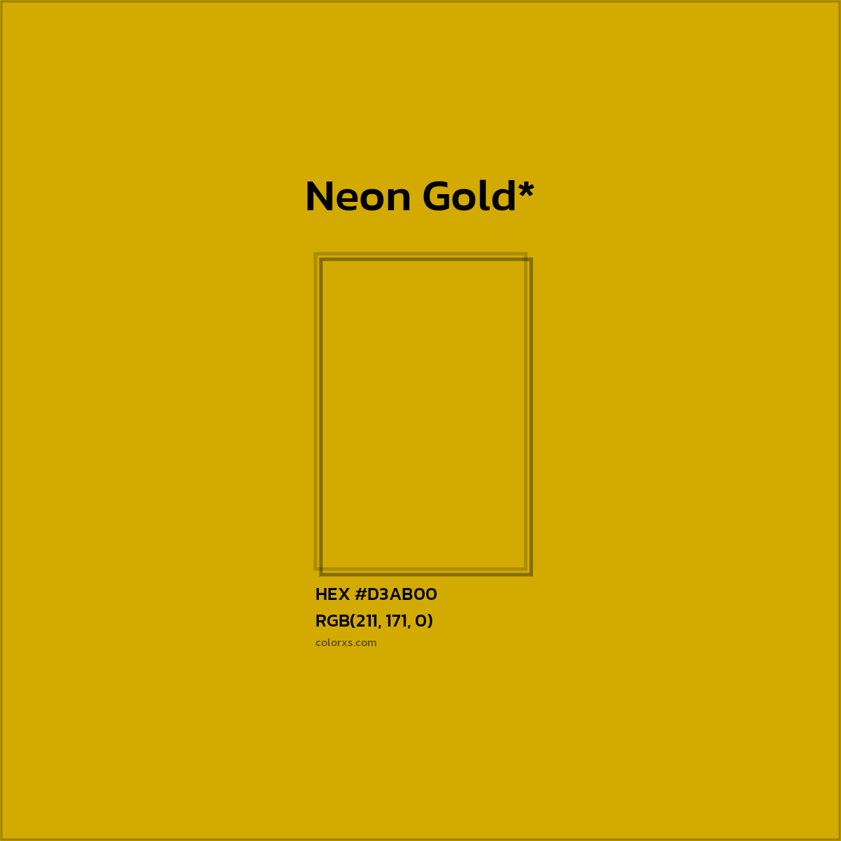 HEX #D3AB00 Color Name, Color Code, Palettes, Similar Paints, Images