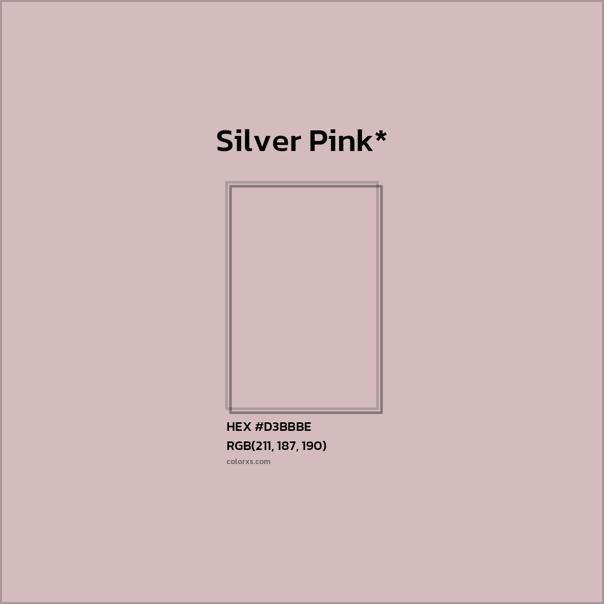 HEX #D3BBBE Color Name, Color Code, Palettes, Similar Paints, Images