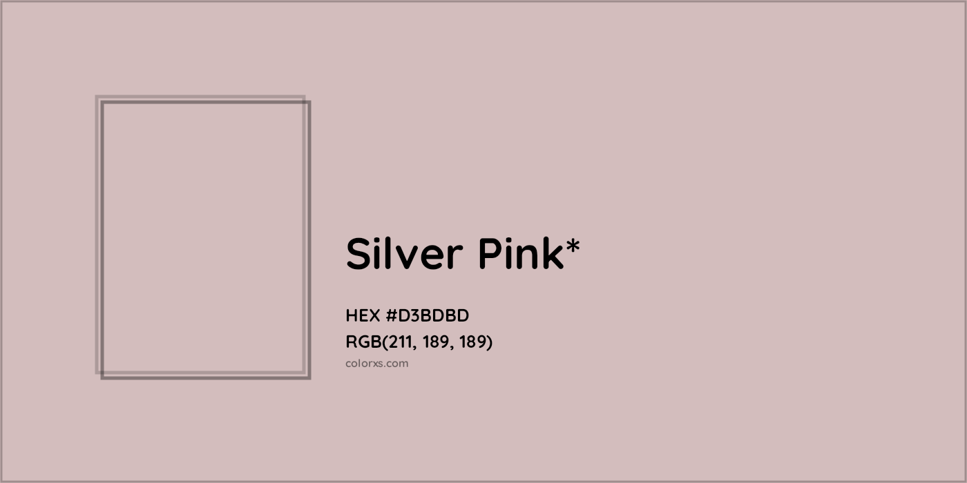 HEX #D3BDBD Color Name, Color Code, Palettes, Similar Paints, Images