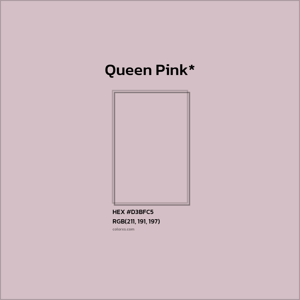 HEX #D3BFC5 Color Name, Color Code, Palettes, Similar Paints, Images