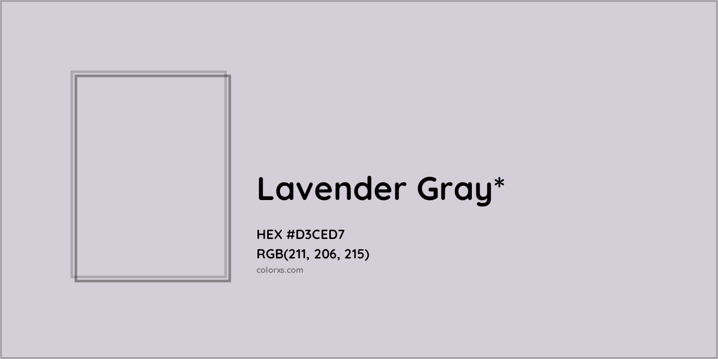 HEX #D3CED7 Color Name, Color Code, Palettes, Similar Paints, Images