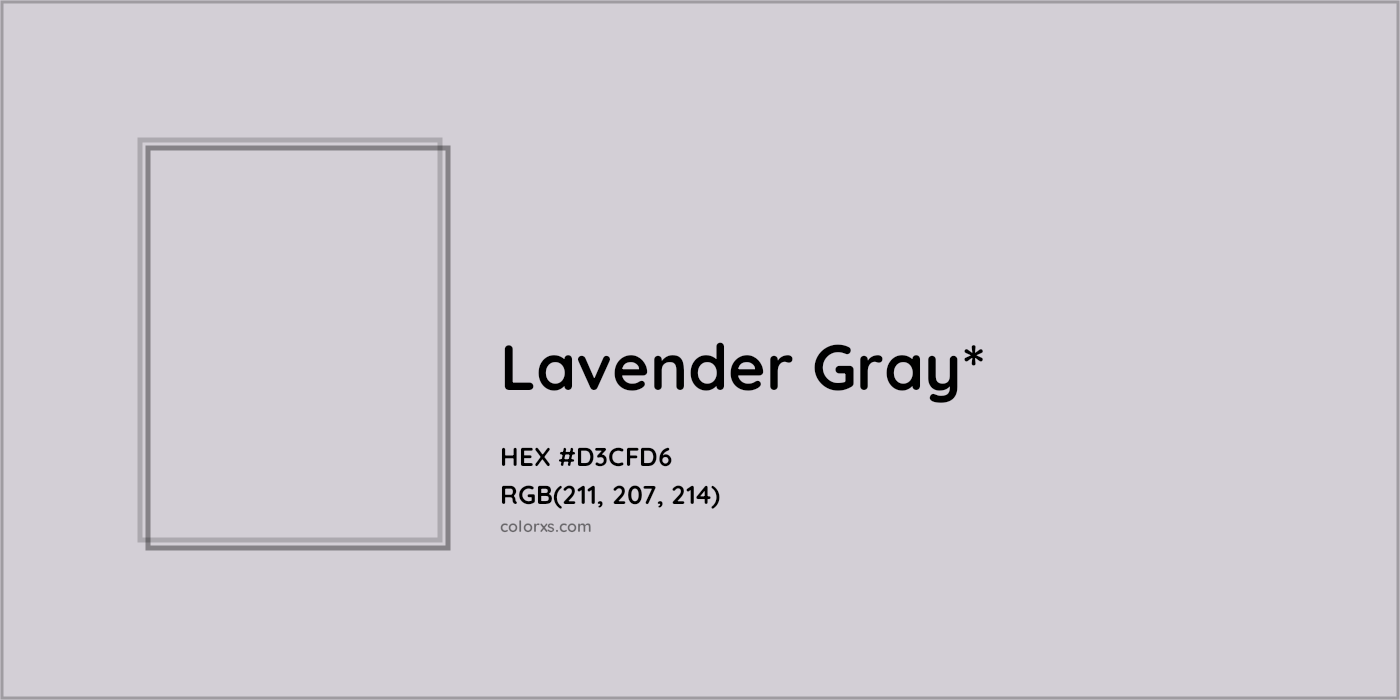 HEX #D3CFD6 Color Name, Color Code, Palettes, Similar Paints, Images