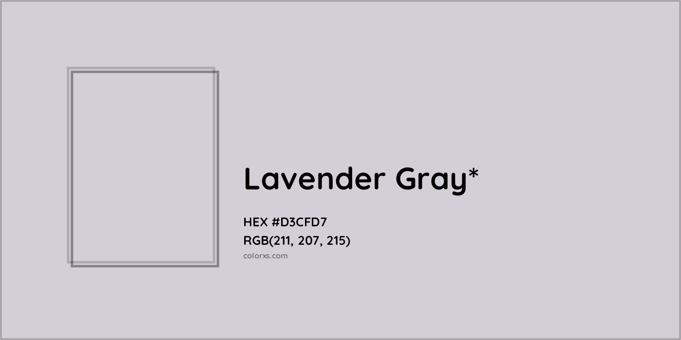 HEX #D3CFD7 Color Name, Color Code, Palettes, Similar Paints, Images