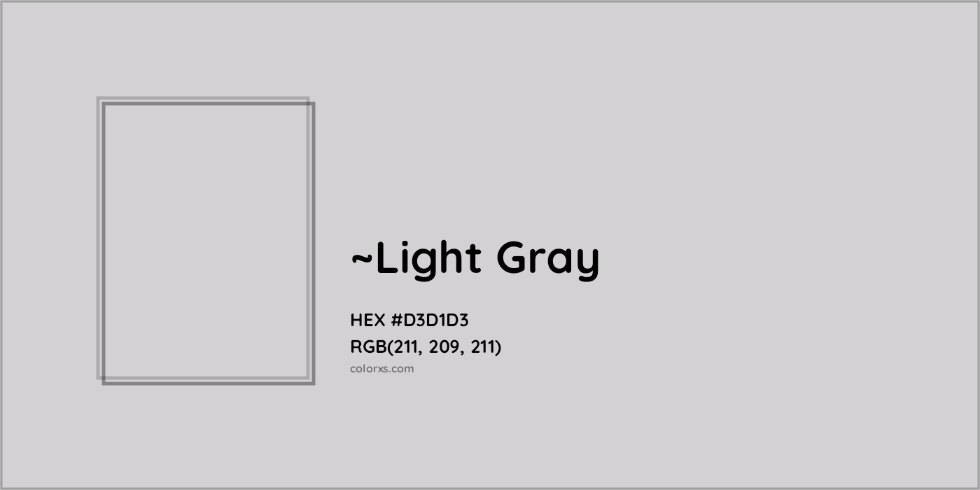 HEX #D3D1D3 Color Name, Color Code, Palettes, Similar Paints, Images