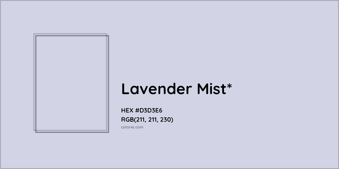 HEX #D3D3E6 Color Name, Color Code, Palettes, Similar Paints, Images