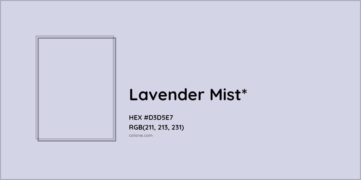 HEX #D3D5E7 Color Name, Color Code, Palettes, Similar Paints, Images