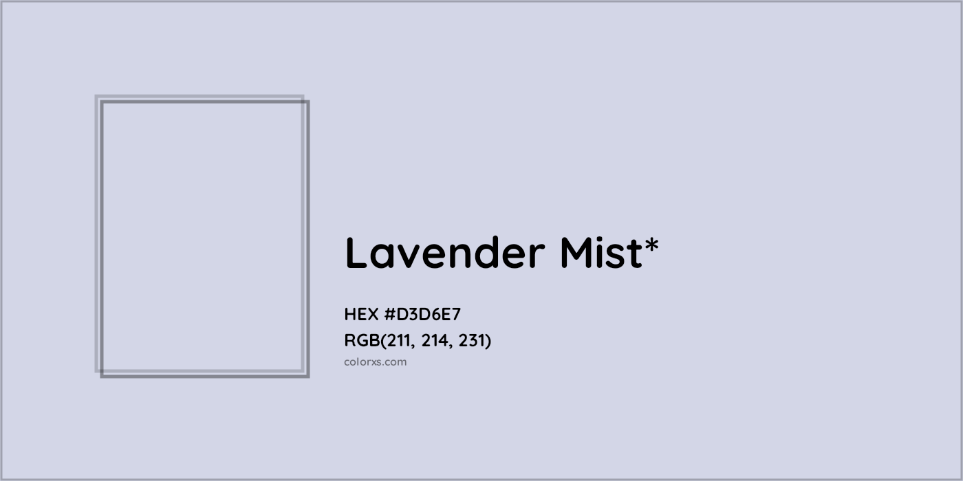 HEX #D3D6E7 Color Name, Color Code, Palettes, Similar Paints, Images