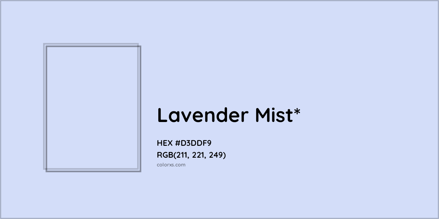 HEX #D3DDF9 Color Name, Color Code, Palettes, Similar Paints, Images